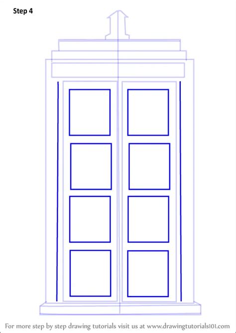 How To Draw Tardis From Doctor Who Doctor Who Step By Step