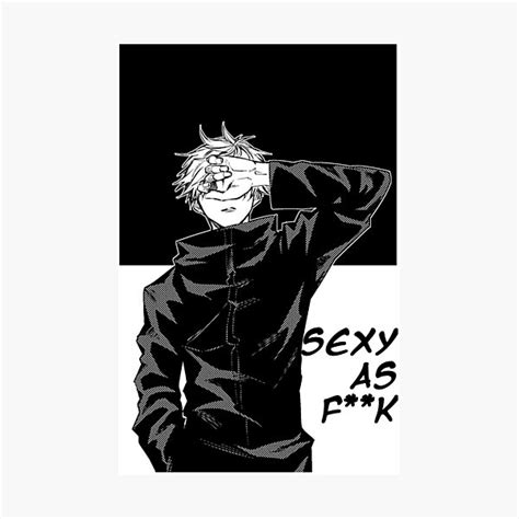 Impression Photo « Sexy Satoru Gojo Jujutsu Kaisen Par Woodpeckerk