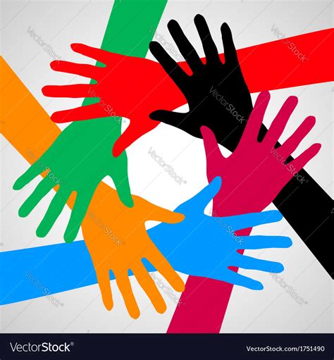 Hands of friendship Royalty Free Vector Image - VectorStock