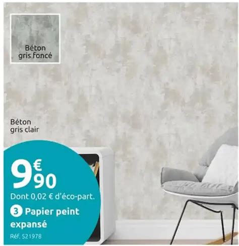 Promo Papier peint expansé chez Mr Bricolage