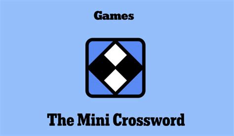 The Mini Crossword - Play The Mini Crossword On Foodle