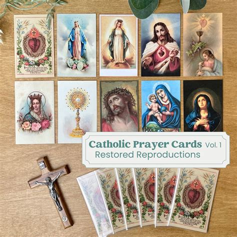 Traditional Catholic Prayer Cards Restored Reproduction - Etsy