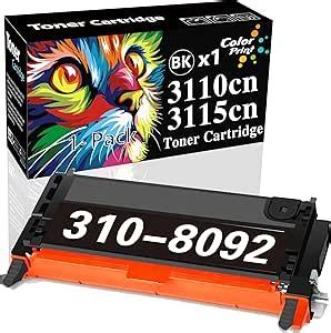 Amazon Color Print Compatible Toner Cartridge Black High