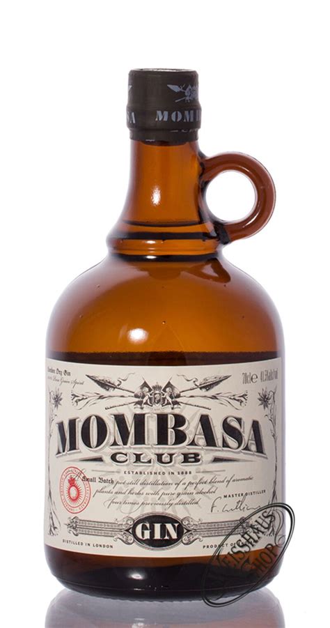 Mombasa Club London Dry Gin 41 5 Vol 0 70l Weisshaus Shop