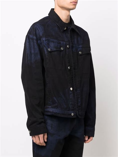 A Cold Wall Black Corrosion Denim Jacket ModeSens