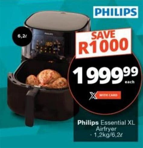 Philips Essential XL Airfryer 1 2kg 6 2L Offer At Checkers