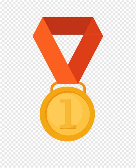 Award Gold Medal Prize Prize Ribbon Medal Orange Png PNGWing