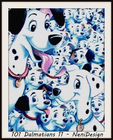 101 Dalmatians 11 Cross Stitch Pattern 101 Dalmatians Pattern