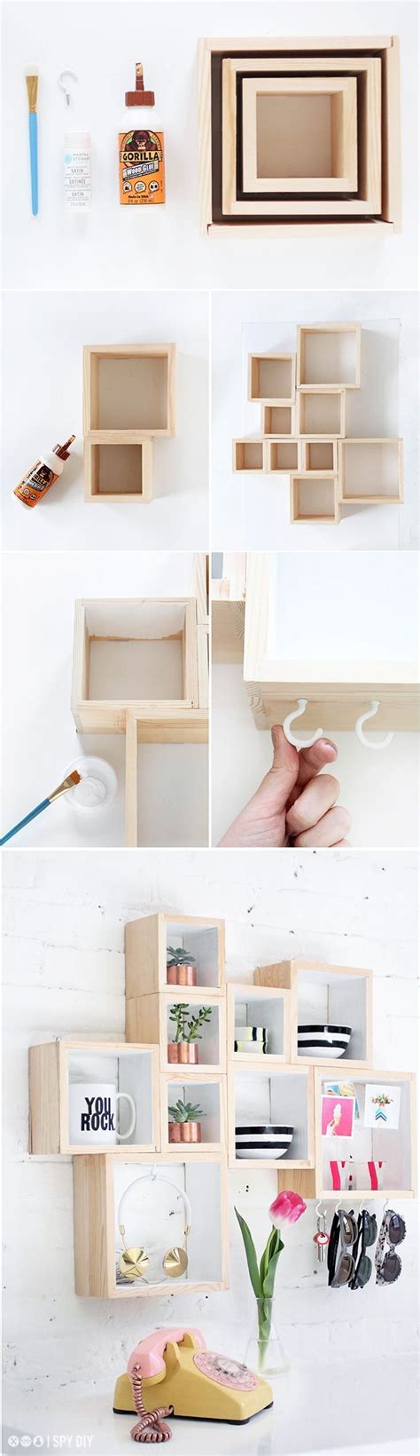 Diy Wall Box Storage Tutorial Diy Room Decor Bedroom Decor Home Decor