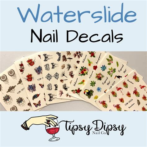 Waterslide Nail Decals Etsy