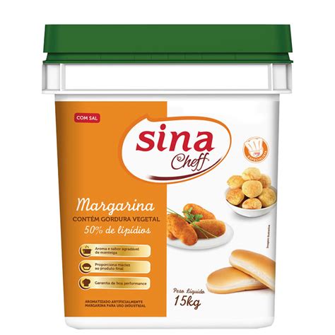 Margarina Sina Sina Cheff Sal 50 Lípídios Três Amaral Alimentos