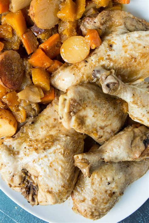 Maple Dijon Crockpot Chicken Dinner Overtime Cook