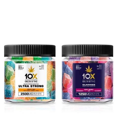 10x Delta 8 Thc Gummies 2 Pack Bundle