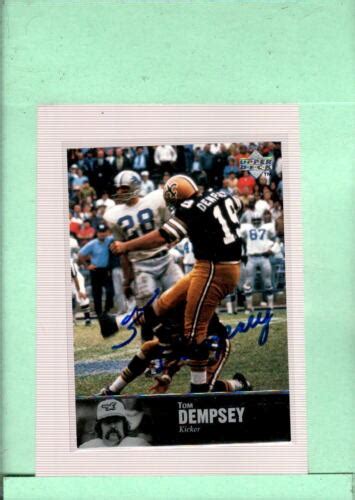 1997 Upper Deck Legends Autographs AL98 Tom Dempsey MINT Auto Saints