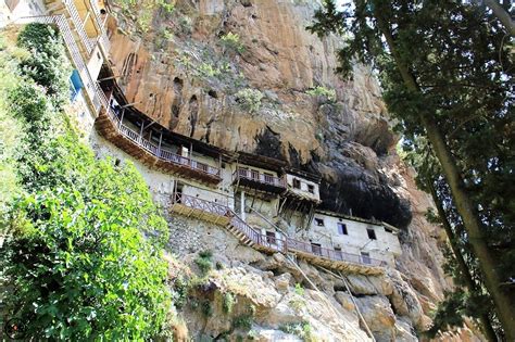 Hiking To Cliff Clinging Prodromos Monastery Two Up Riders