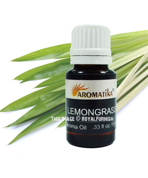 Lemongrass Aroma Oil, Diffuser Oil, Perfume Oil Set of 12, 120 ML - RoyalFurnish.com