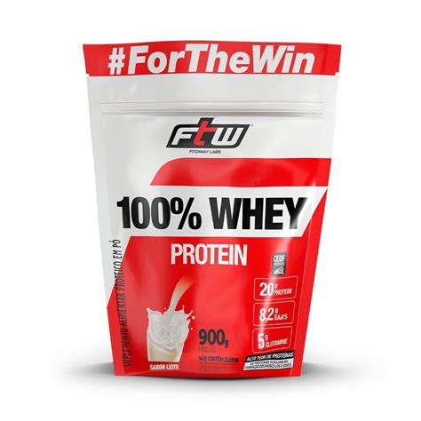 100 Whey Protein 900g Refil Leite FTW OtimaNutri