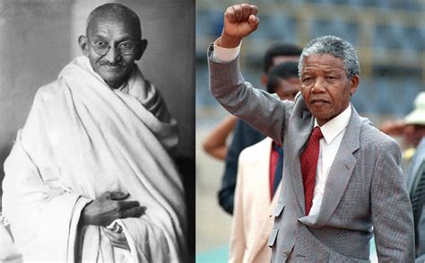 Mahatma Gandhi and Nelson Mandela - home