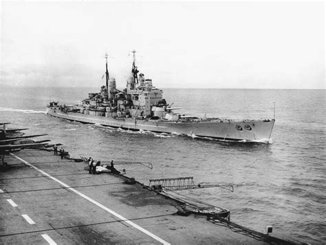 The Royal Navy Battleship Hms Vanguard 23 Underway At Sea