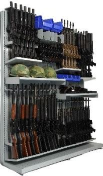 Mobile Shelving Weapon Storage Systems High Density Compact Shelving