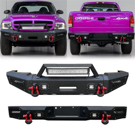 Vijay For 1997 2004 Dodge Dakota Steel Frontrear Bumper Wwinch Plate