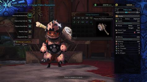 Monster Hunter: World Palico Equipment - All High and Low Rank Armor ...