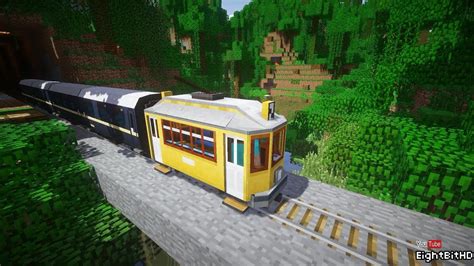 Traincraft Electric Locomotive Ride Minecraft Hd 1080p Youtube