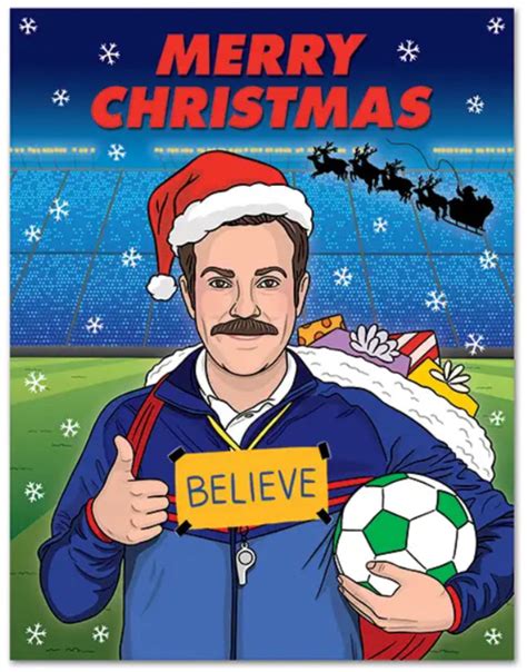 Believe Ted Lasso Holiday Card Allport Editions