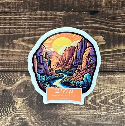 Zion National Park Sticker National Park Stickers Travel Stickers Laptop Decal Vinyl Sticker