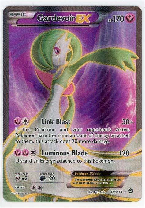 Pokemon Gardevoir Ex Steam Siege Full Art Holo Nm Froggers