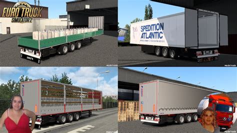 Euro Truck Simulator 2 1 49 Schmitz Megapack [4 Types Of Trailer] By