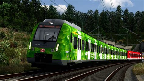 JTF RT BR430 S Bahn Rhein Main grünerfahren Vollwerbung Rail Sim