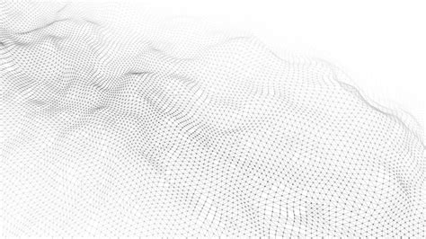 Fondo futurista blanco abstracto visualización de grandes datos onda