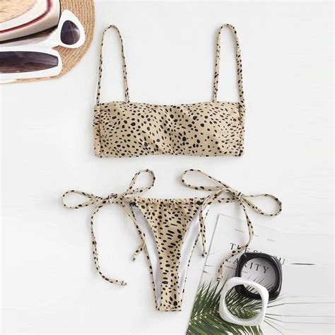 Babysbule Womens Bikini Sets Swimsuit Women S Leopard Print High Waist