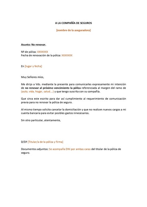 Modelo Carta De Solicitud De Baja De Seguro Modelo De Informe Sexiz Pix