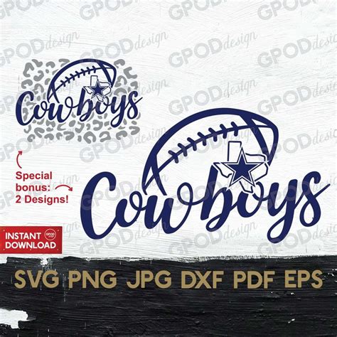 Cowboys Football Svg Dxf File