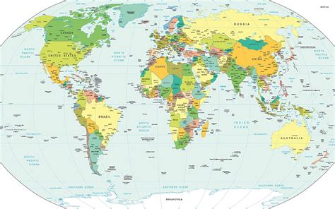 Printable World Map With Coordinates