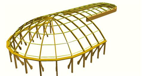 construction of the dome 3D model | CGTrader