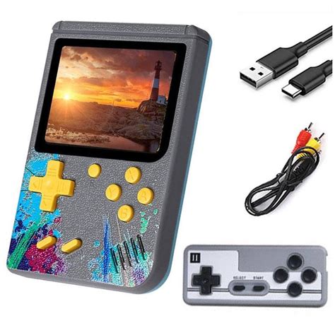 Nevenka 3.0inch Screen Retro Handheld Game Console 500 Classic FC Games ...