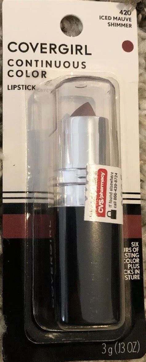 Covergirl Continuous Color Lipstick Iced Mauve New Sealed Ebay