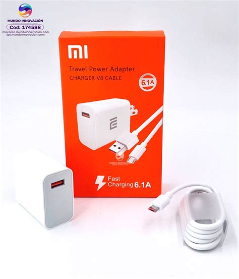 CARGADOR XIAOMI CARGA RAPIDA 25W TIPO V8 Mundo Innovacion