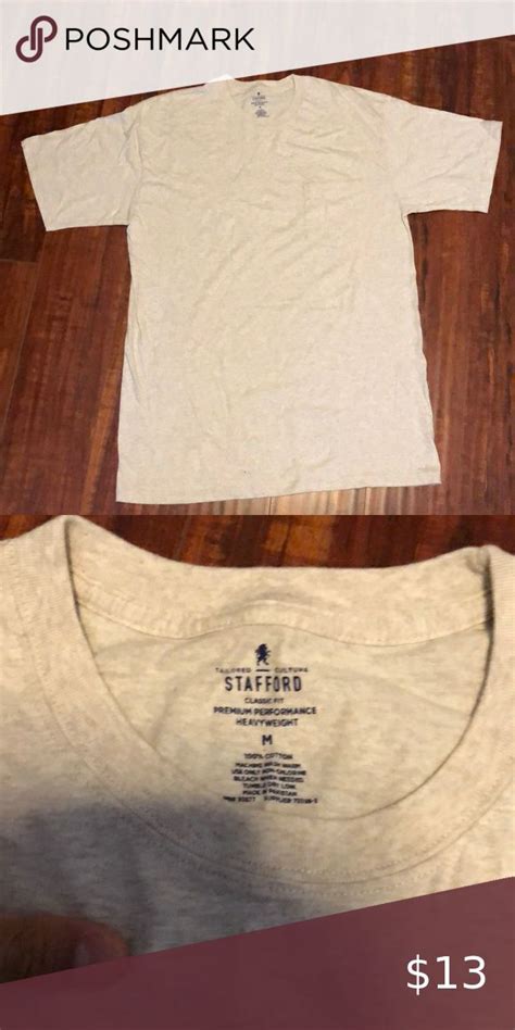 Stafford White T Shirt Shirts Long Sleeve Tshirt Men White Tshirt