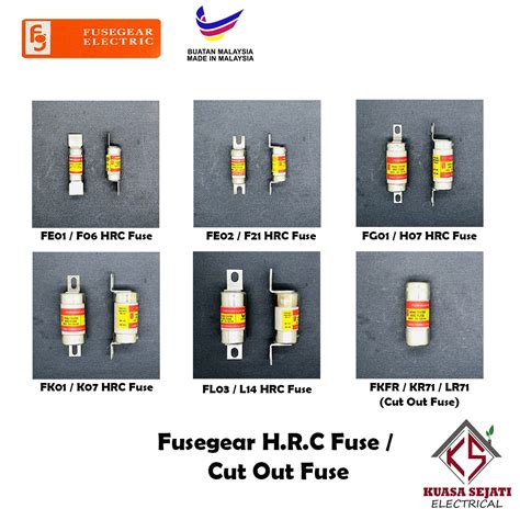 Hrc Fusegear Electric A A Fuse Made In Malaysia Fe Fe