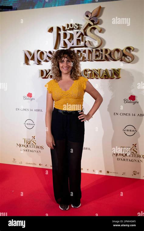 Rebeca Alemany assiste à la photocall Los Tres Mosqueteros D Artagnan