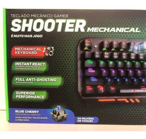 Teclado Gamer Mechanical Shooter ELG Tgms Parcelamento Sem Juros