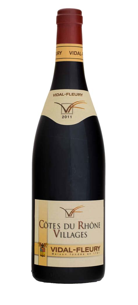 Vidal Fleury Cotes Du Rhone Village Aop Rouge Wine Prike