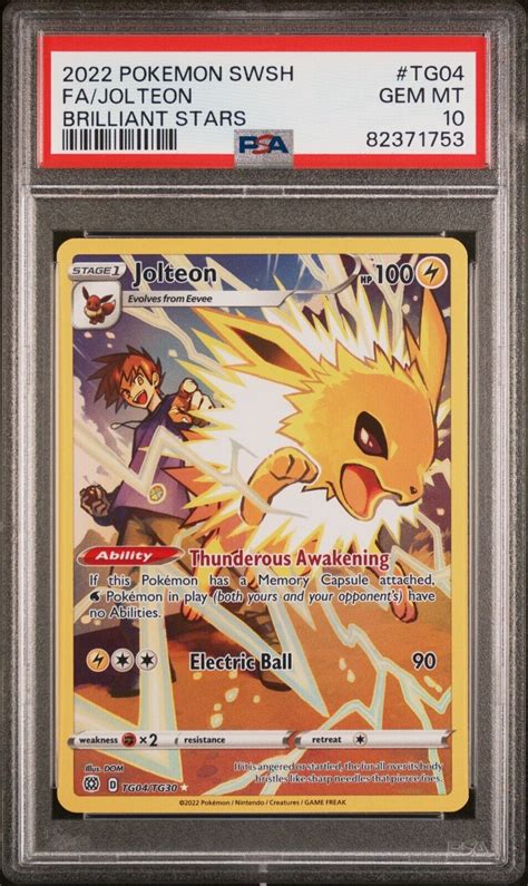 Jolteon Sword Shield Brilliant Stars Tg Tg Trainer Gallery