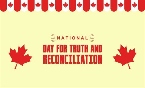 National Day For Truth And Reconciliation Vector Art At Vecteezy