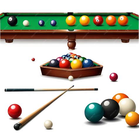 A Board Game With A Pool Table And Balls With One That Says Billiard