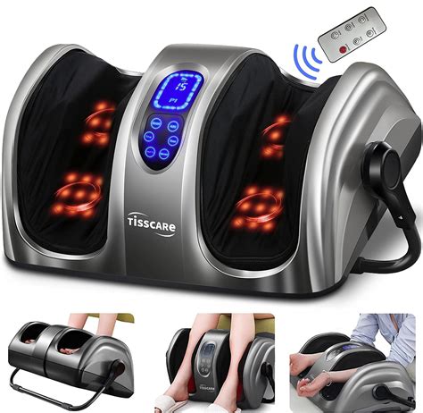 Tisscare Masajeador De Pies Máquina De Masaje De Pies Shiatsu Con Calor Y Control Remoto Sistema